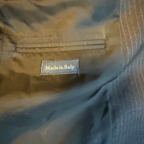 Full Suit - Polo Midnight Blue Pinstripe Suit - Picture 5 of 8